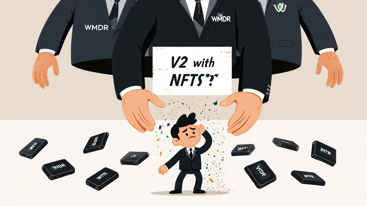 An exhausted user surrounded by draining batteries and a neglectful team, in rubber hose cartoon style.