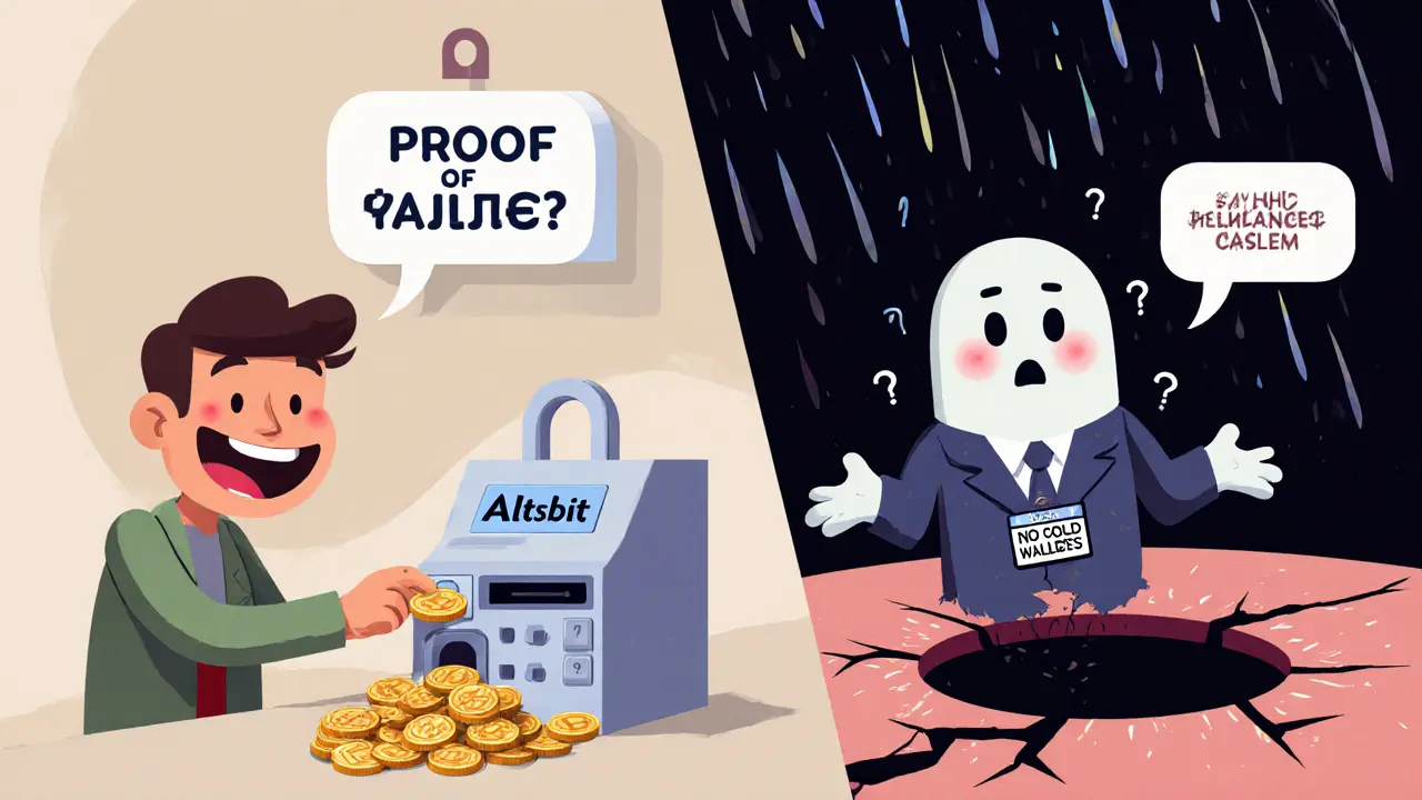 A user depositing coins into an unlocked register while coins vanish into a black hole shaped like a broken lock.