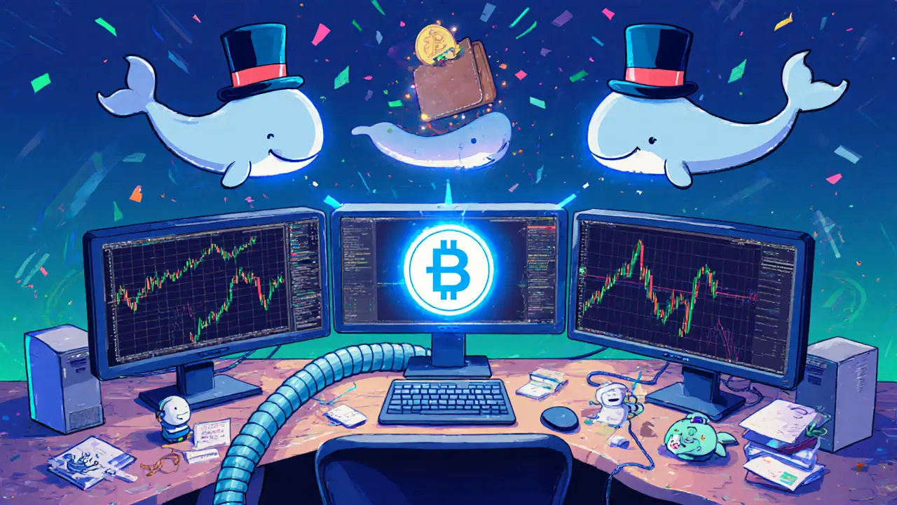 A cluttered desk with multiple chaotic screens being unified by a glowing Hyperbot terminal with a BOT emblem.