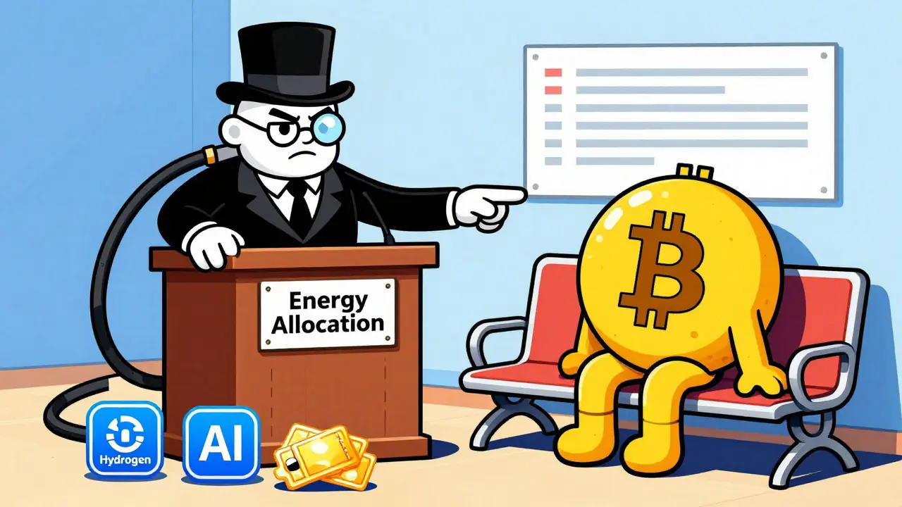Official denying power to a sad Bitcoin while favoring AI