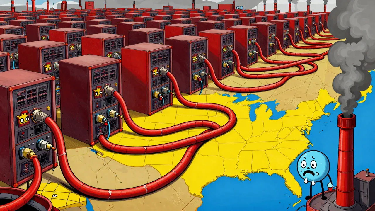 Retro servers draining power across US map