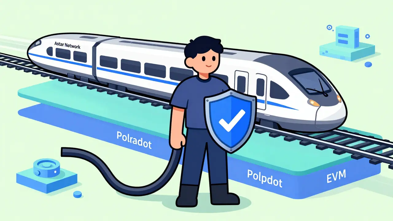 Secure wallet protection on fast Astar network train