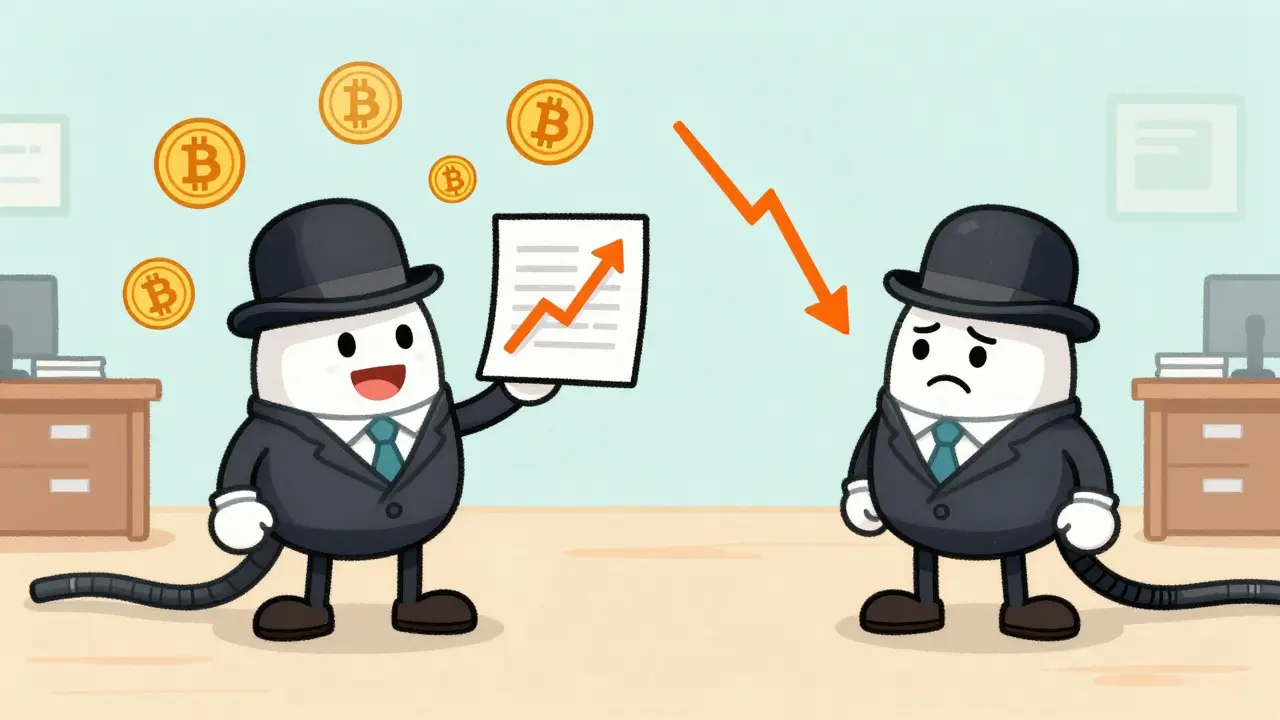 Split screen cartoon showing political debate over Bitcoin legislation