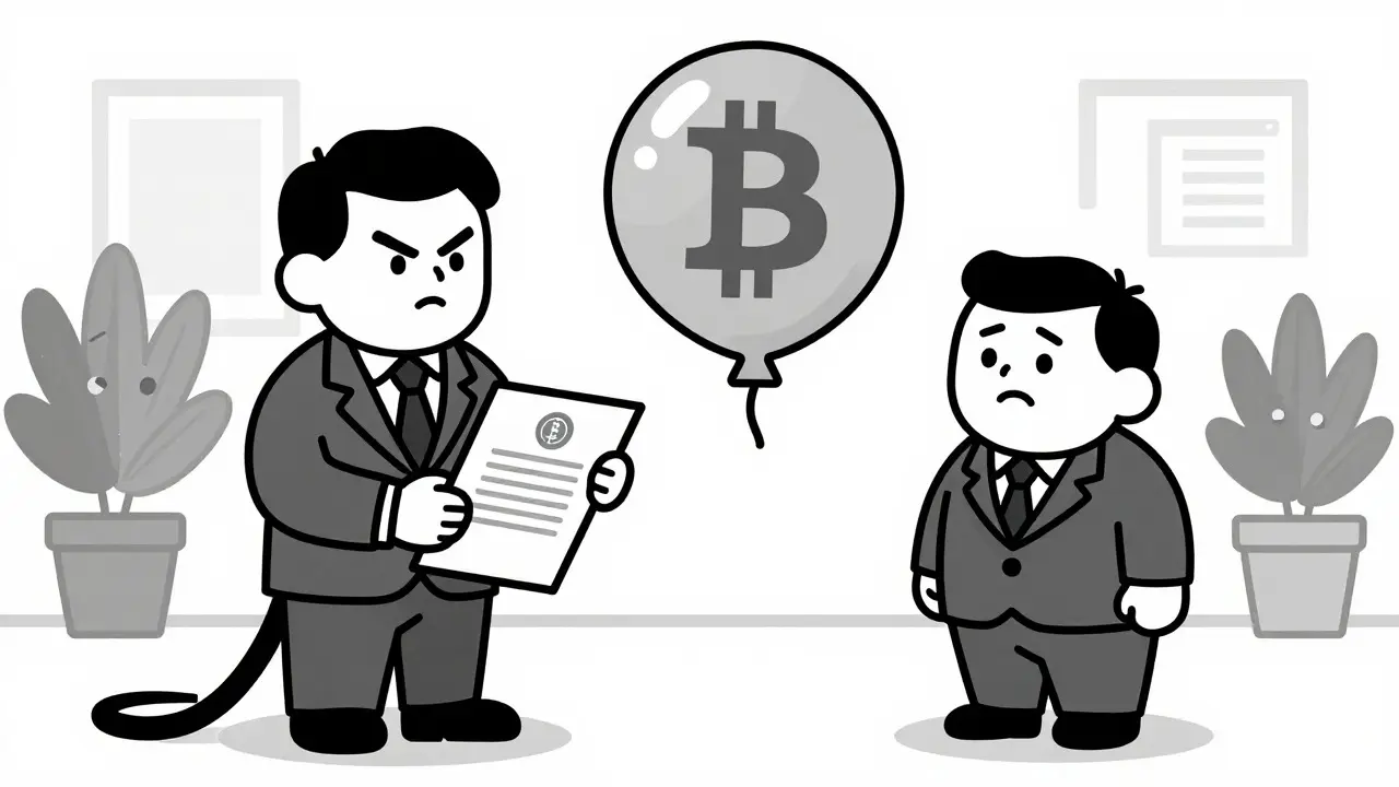 IMF official negotiating with president as Bitcoin balloon deflates.
