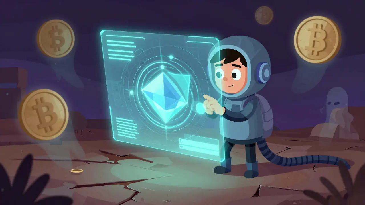 Stylized character interacting with abstract data streams, symbolizing tech-enabled black markets